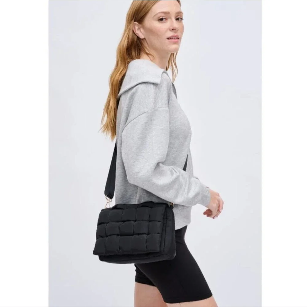 Urban Fit by Urban Expressions Rhodes Crossbody woven nylon purse bag - Picture 1 of 12